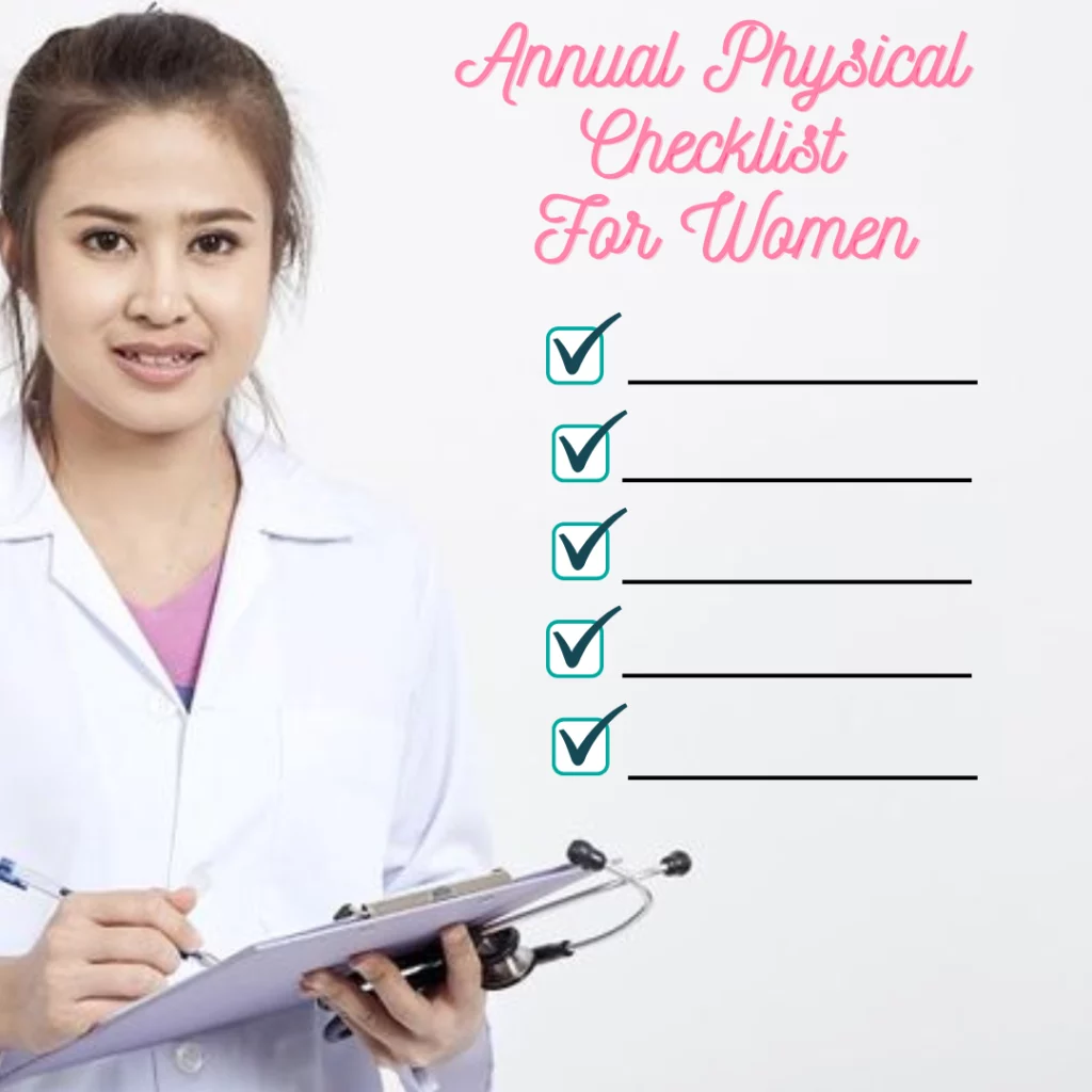 Annual Physical Exam Checklist for Women 